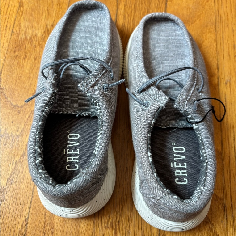 Crevo Light Gray Slip-On Shoes